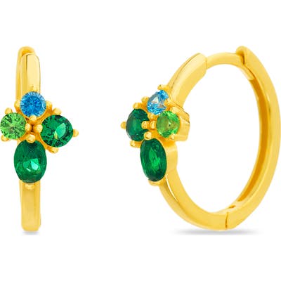 Lesa Michele Multicolor Hoop Earrings