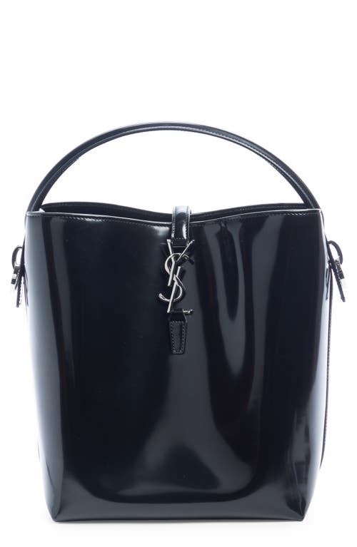 Saint Laurent Le 37 Leather Bucket Bag in Noir at Nordstrom