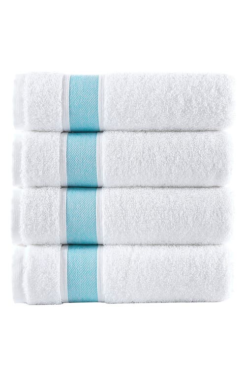 Brooks Brothers Robe Stripe Turkish Cotton Bath Sheet In Sea Glass