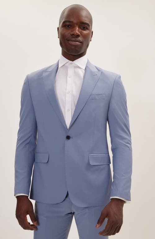 Ron Tomson Super 120s Merino Wool Tuxedo Jacket In Monument