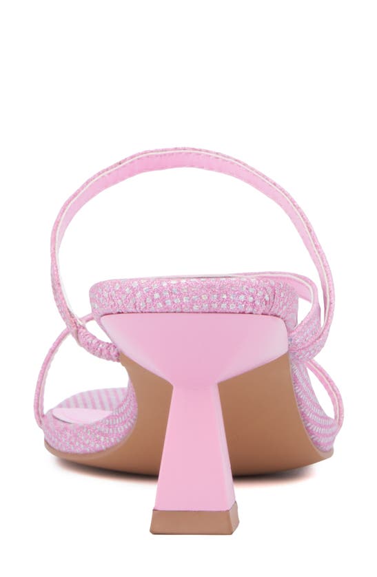 Olivia Miller Angelic Rhinestone Sandal In Pink