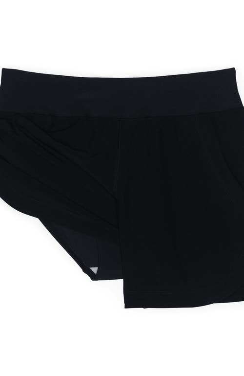 LANDS' END LANDS' END 5" QUICK DRY ELASTIC WAIST BOARD SHORTS SWIM COVER-UP SHORTS WITH PANTY