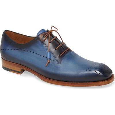 Mezlan Entourage Medallion Toe Oxford, Blue