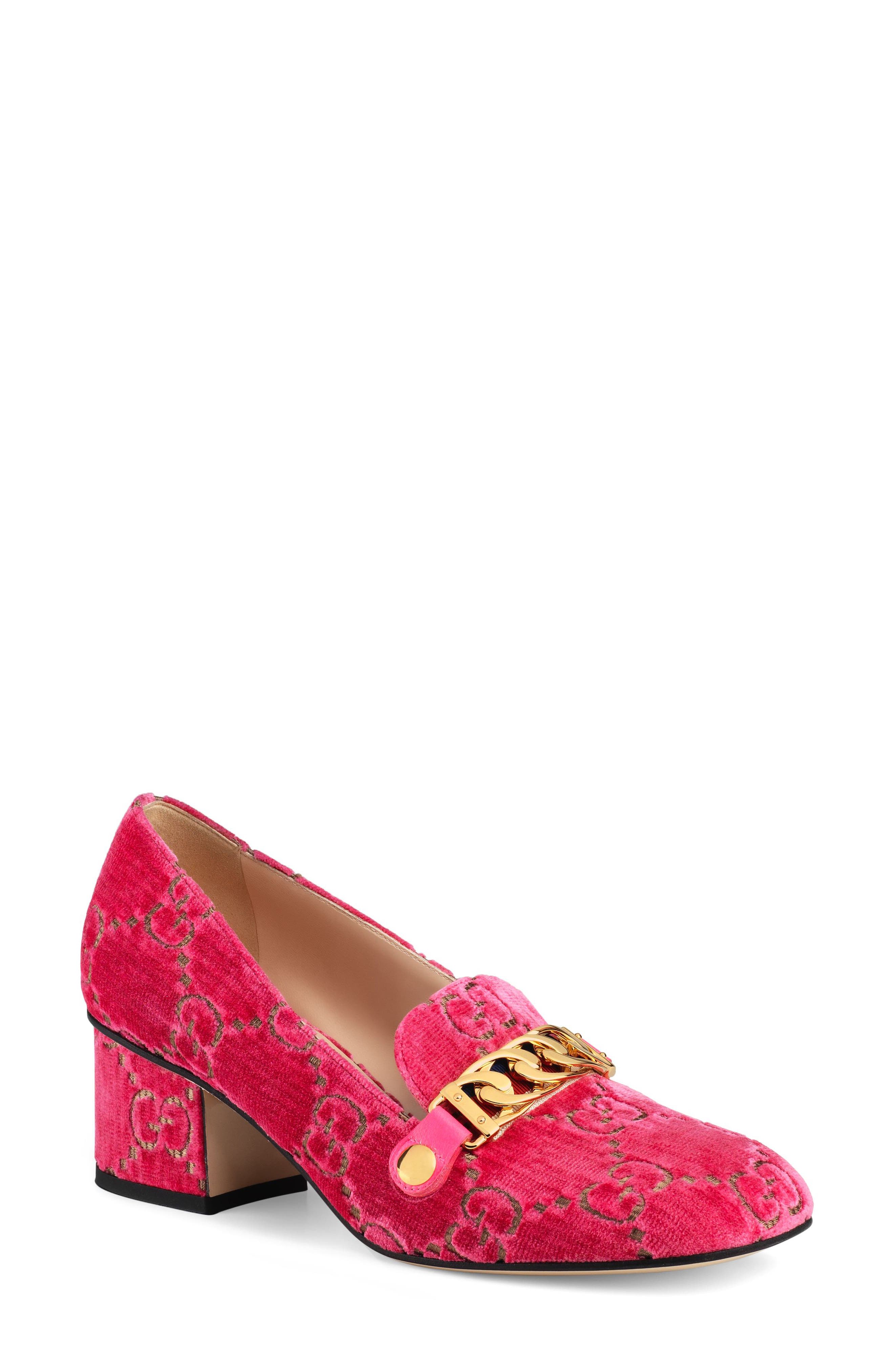 Gucci Sylvie Loafer Pump - Pink