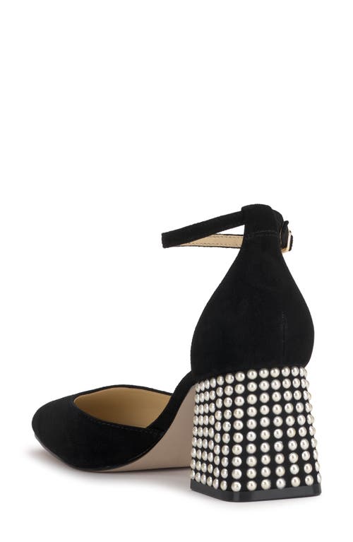 Jessica Simpson Fulian Womens Suede Embellished Ankle Strap In Black