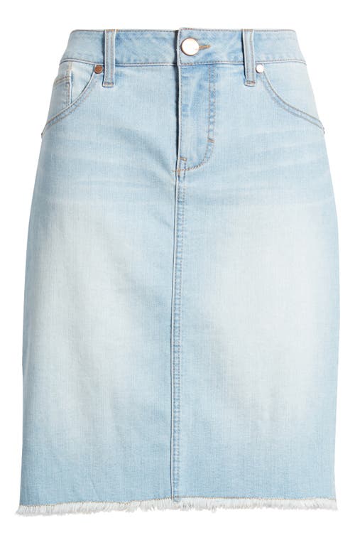 1822 Denim Frayed Denim Skirt In Colette