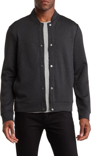 Perry Ellis Men's Classic Leather Jacket - Black - Size M