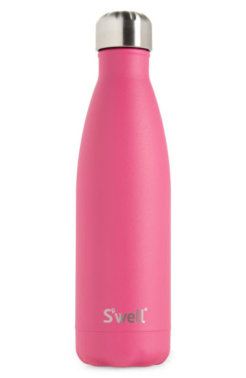 S'Well 17-Ounce Insulated Stainless Steel Water Bottle in Azalea Pink at Nordstrom