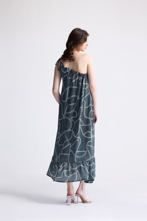 REISTOR REISTOR ONE SHOULDER MIDI DRESS