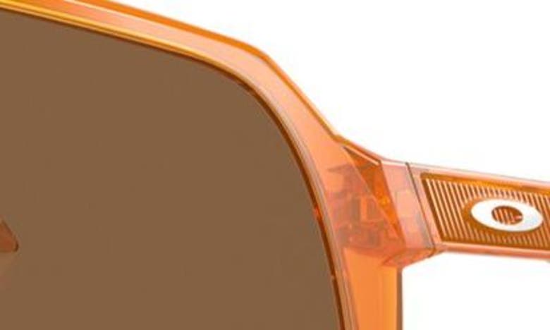 Shop Oakley Sutro 60mm Prizm™ Rectangular Shield Sunglasses In Bronze