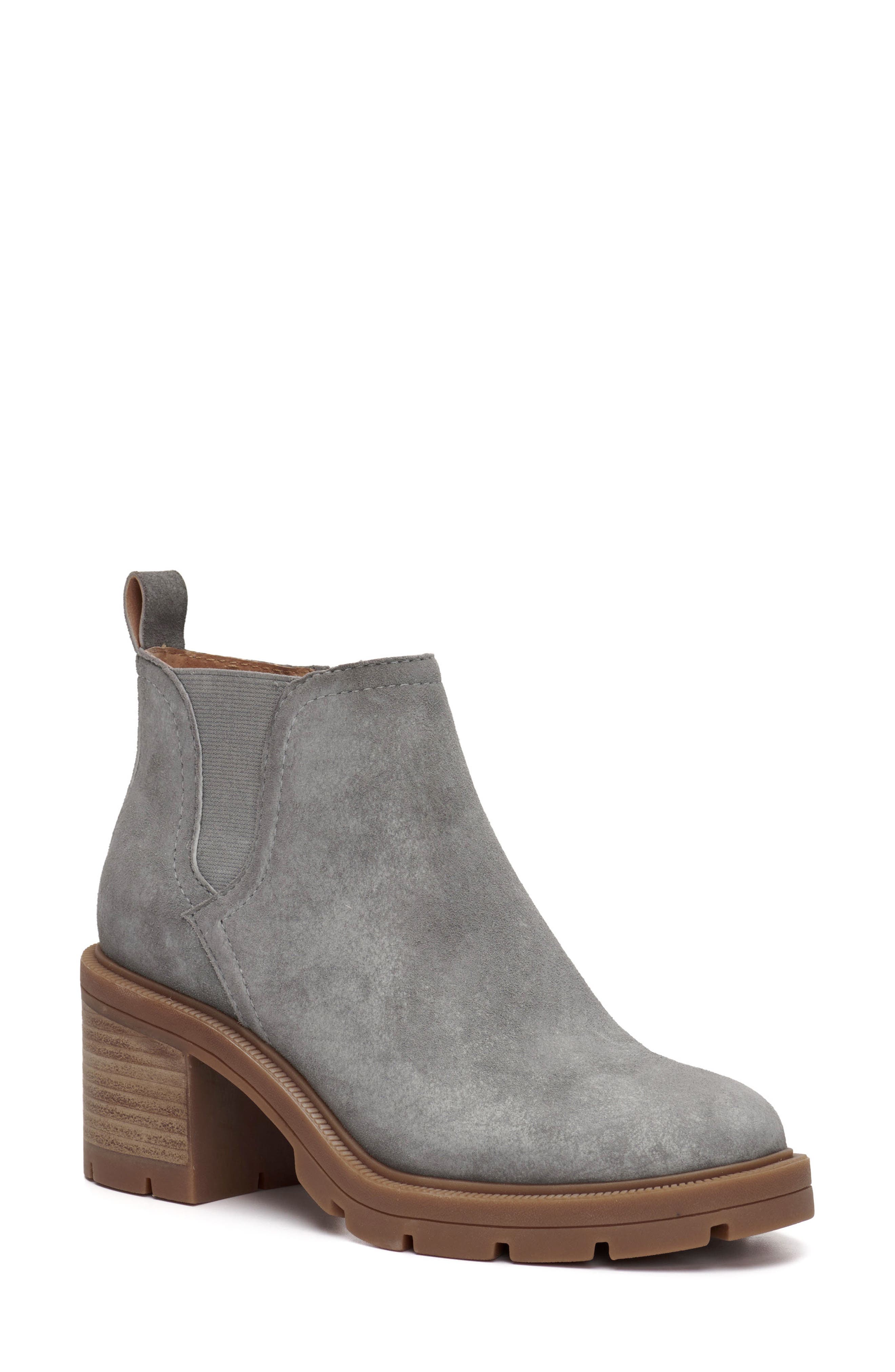 grey brown booties