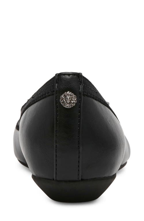 Anne Klein Ober Ballet Flat In Black Smooth