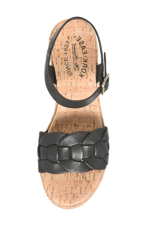 Shop Kork-ease ® Tatiana Ankle Strap Platform Sandal In Black F/g
