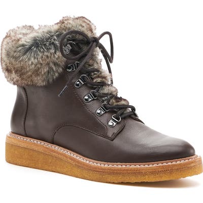 Botkier Winter Faux Fur Trim Boot, Brown