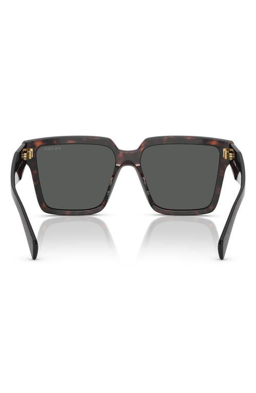 Prada 56mm Square Sunglasses In Dark Grey