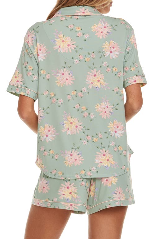 Shop Flora By Flora Nikrooz Gabrielle Knit Pajamas In Sage
