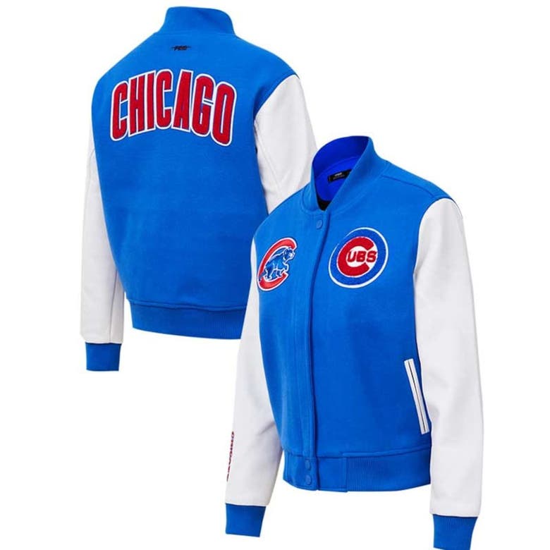 Chicago Cubs Full-Zip Jacket, Pullover Jacket, Cubs Varsity