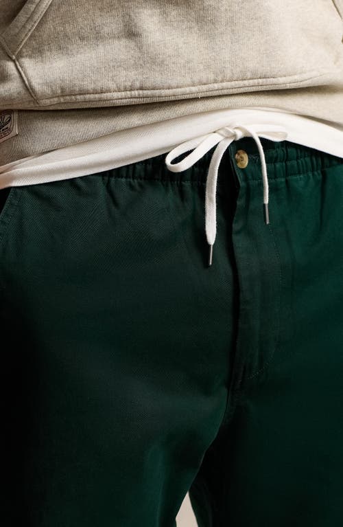 Shop Polo Ralph Lauren Relaxed Tapered Drawstring Stretch Twill Chinos In Moss Agate