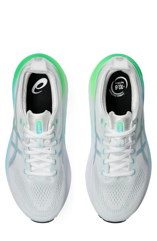 Shop Asics ® Gel-kayano® 31 Running Shoe In White/bright Cyan