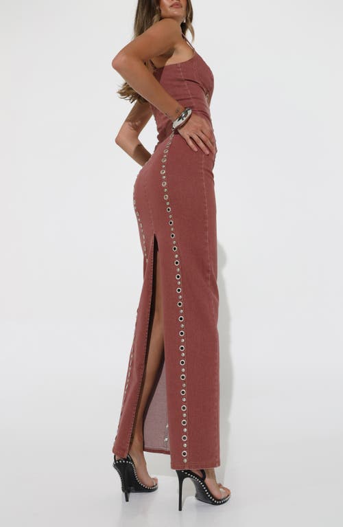 Shop By.dyln Magda Maxi Dress In Plum