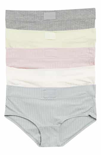 Pack of 3 Assorted Women's Cotton Ribbed V Shape Waist Hipster