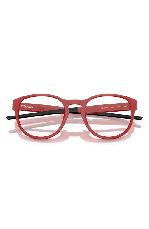 Scuderia Ferrari X  52mm Phantos Optical Glasses In Matte Red