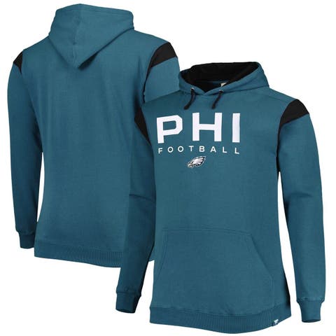 Nike Men's Midnight Green Philadelphia Eagles Fan Gear Primary Logo Performance Pullover Hoodie