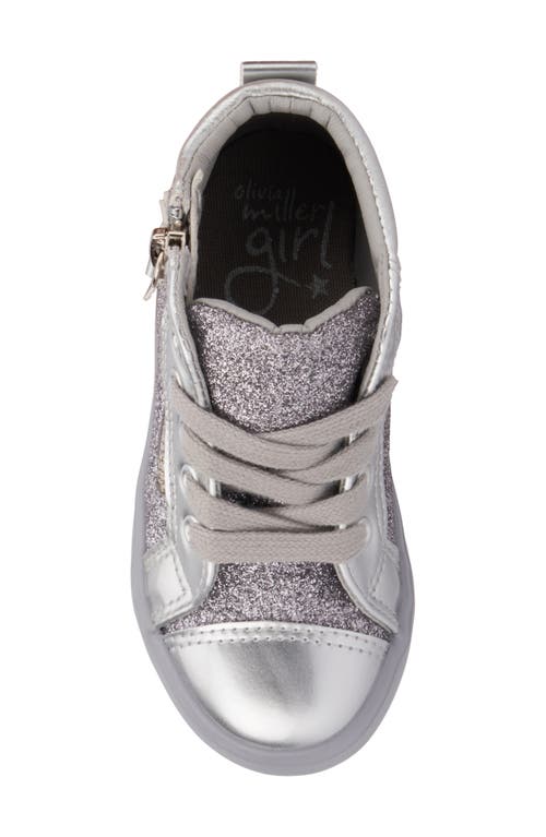 Olivia Miller Kids' Toddler Sneaker In Silver