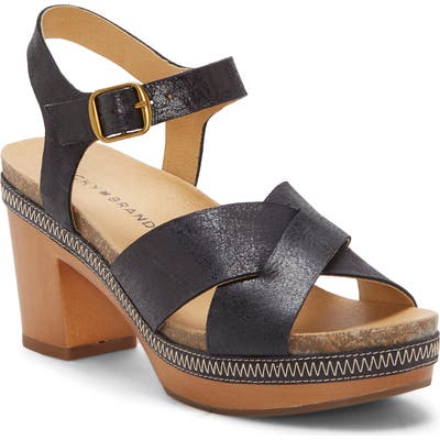 Lucky Brand Harvia Platform Sandal, Black