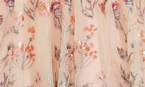 DRESS THE POPULATION DRESS THE POPULATION MARISSA FLORAL EMBROIDERED FIT & FLARE MINIDRESS