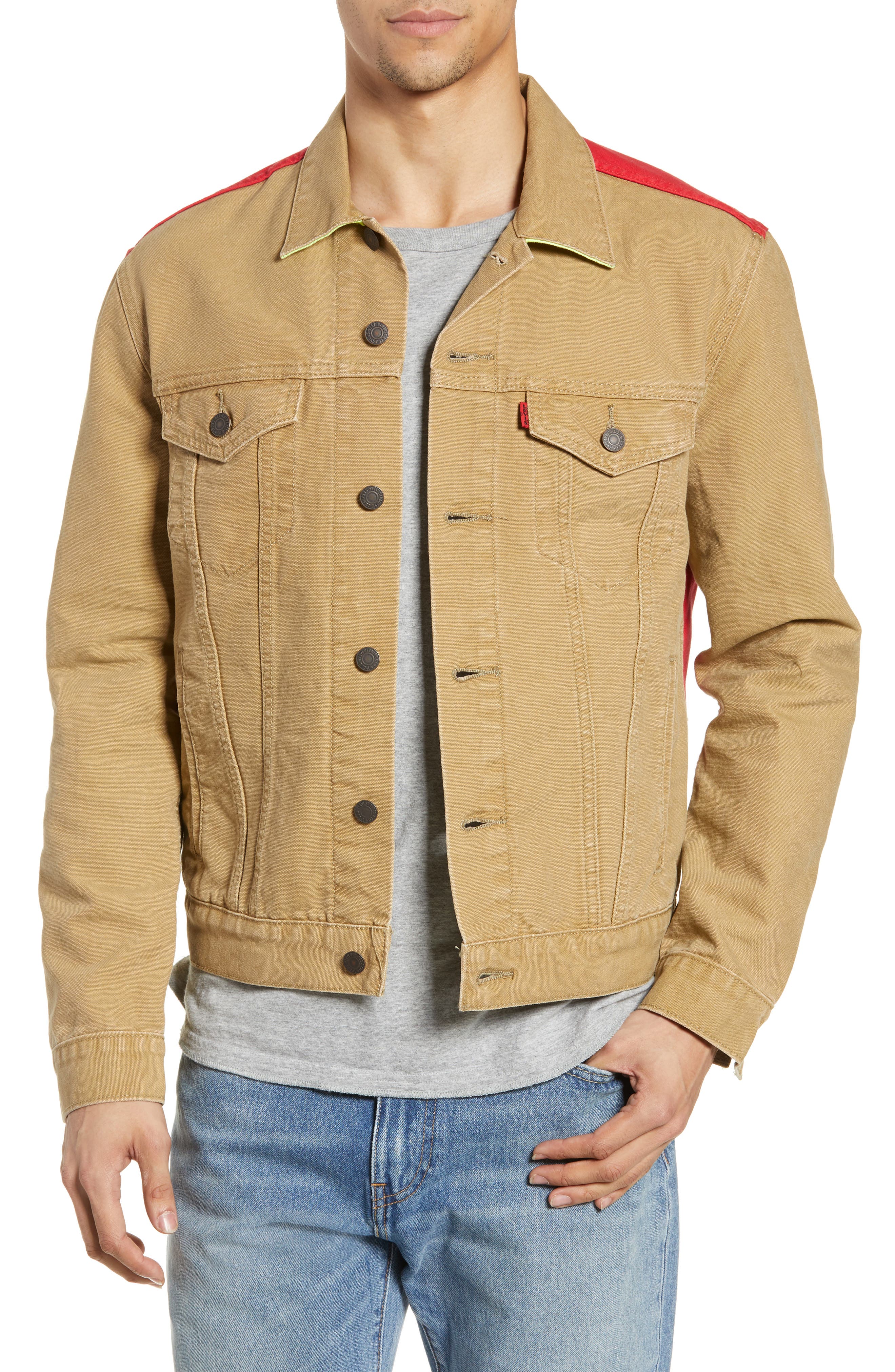 levi's x justin timberlake lined trucker jacket dijon canvas