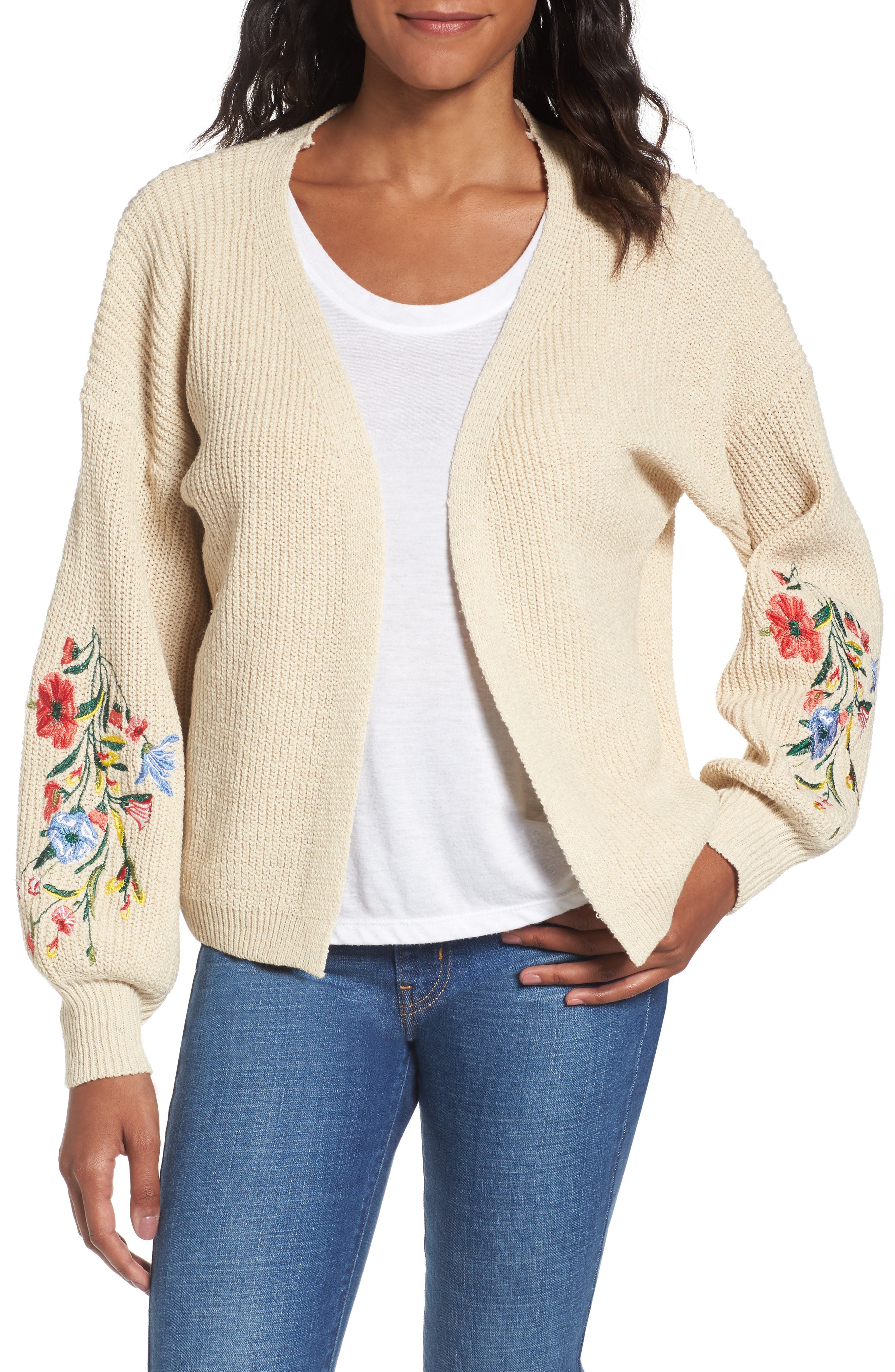 woven heart cardigan