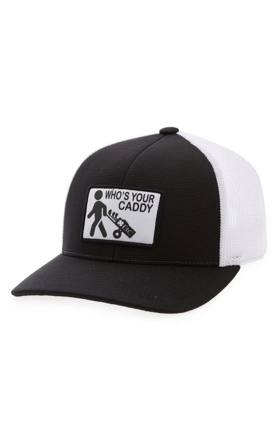 Black Clover Caddy Daddy Trucker Hat In Black ModeSens