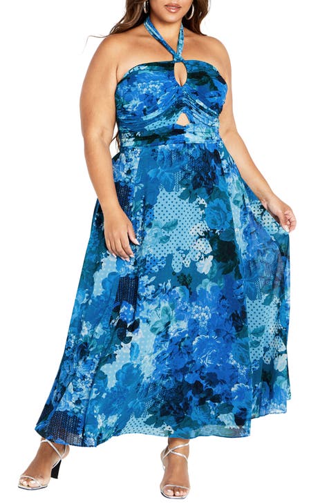 Nordstrom blue clearance floral dress