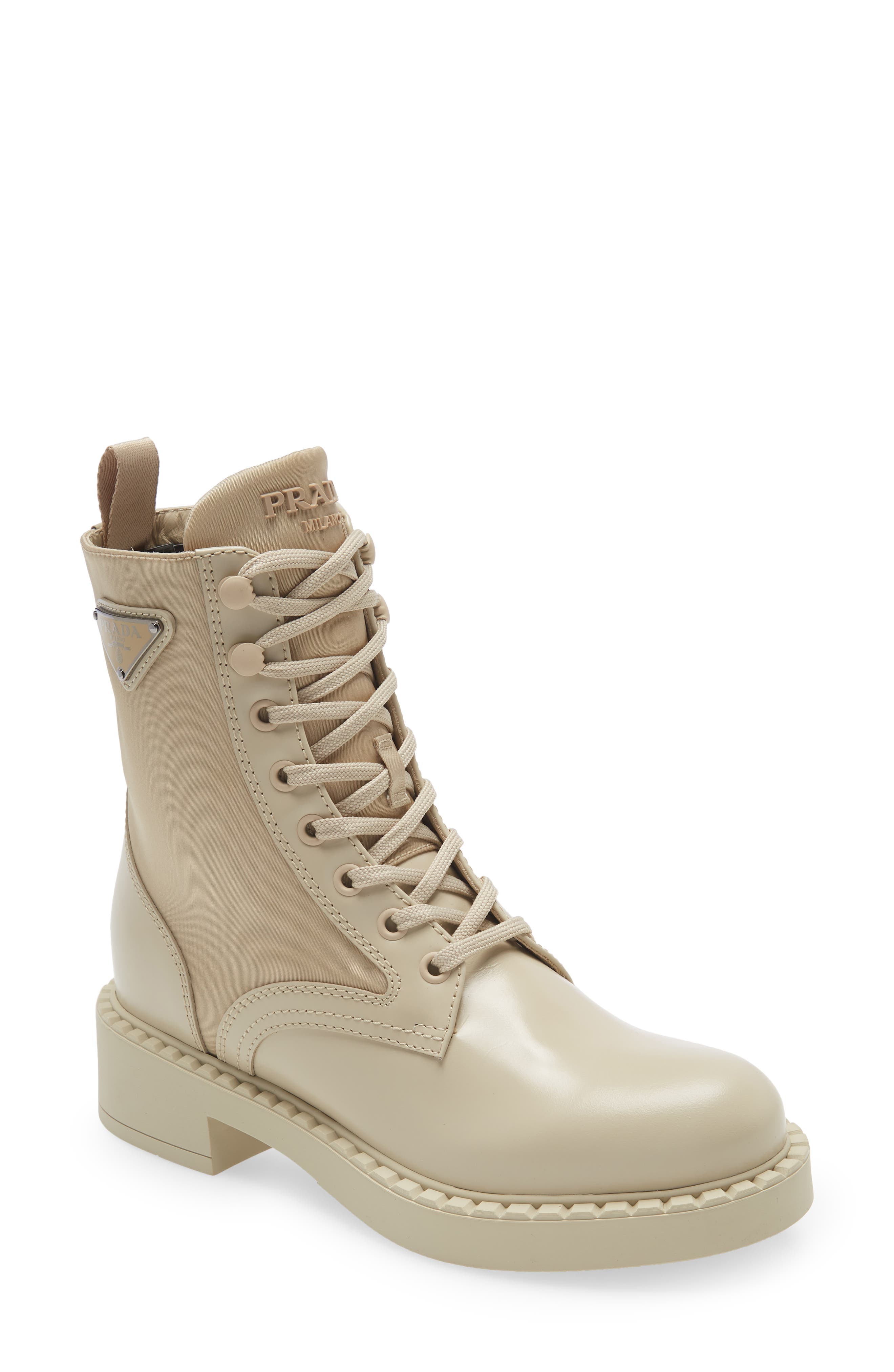 tan prada boots