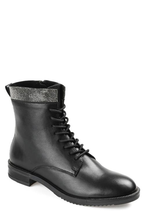 Natara Lace-Up Bootie in Black
