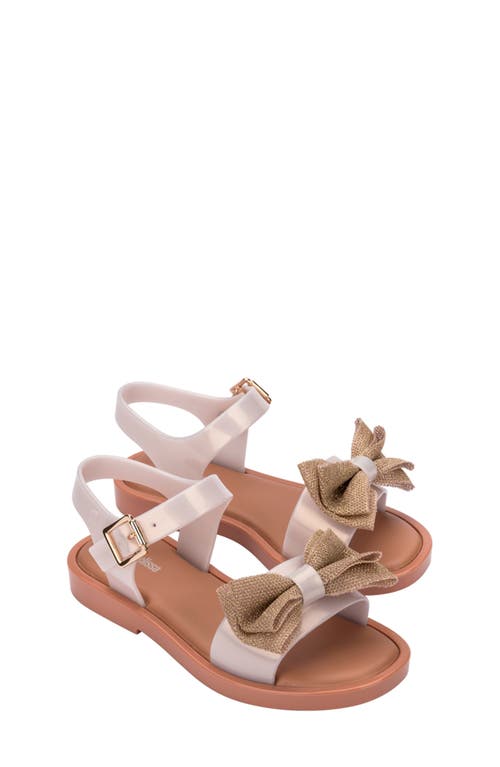 Shop Mini Melissa Kids' Mar Sweet Ankle Strap Sandal In Tan