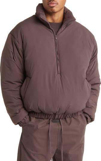 Fear of God Essentials Half Zip Stretch Nylon Puffer Jacket