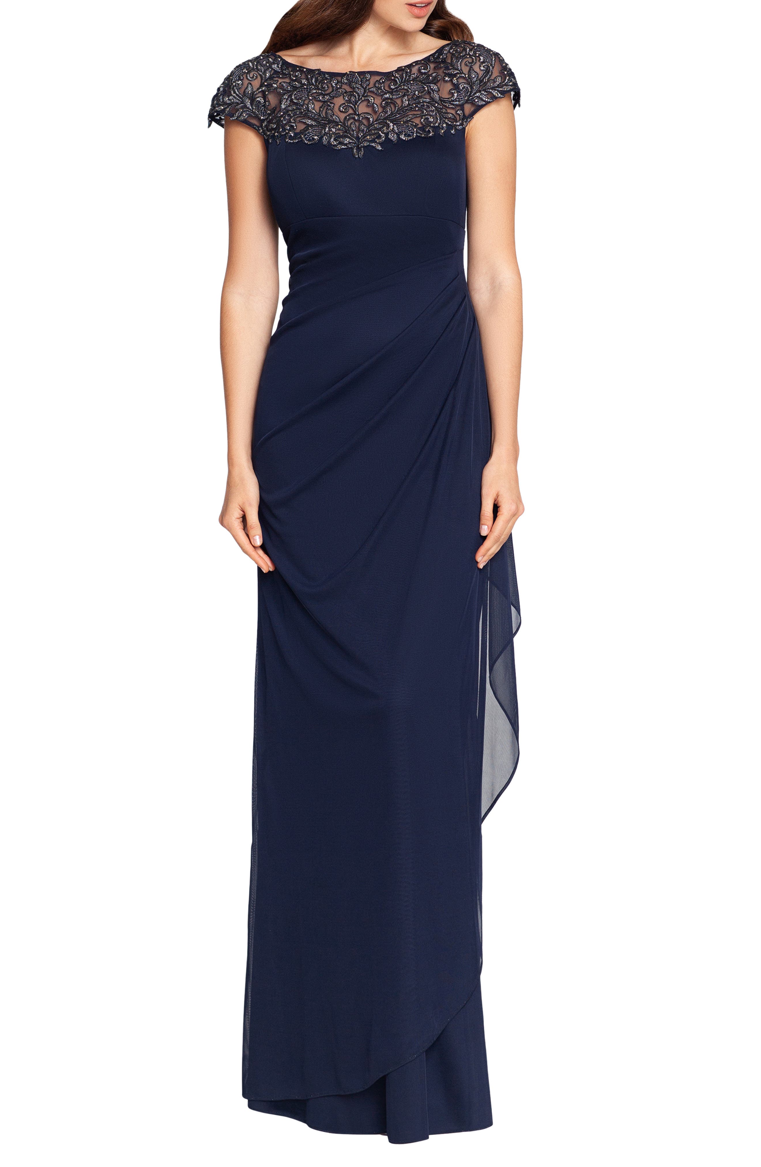 Xscape Embellished Illusion-Yoke Gown | Smart Closet