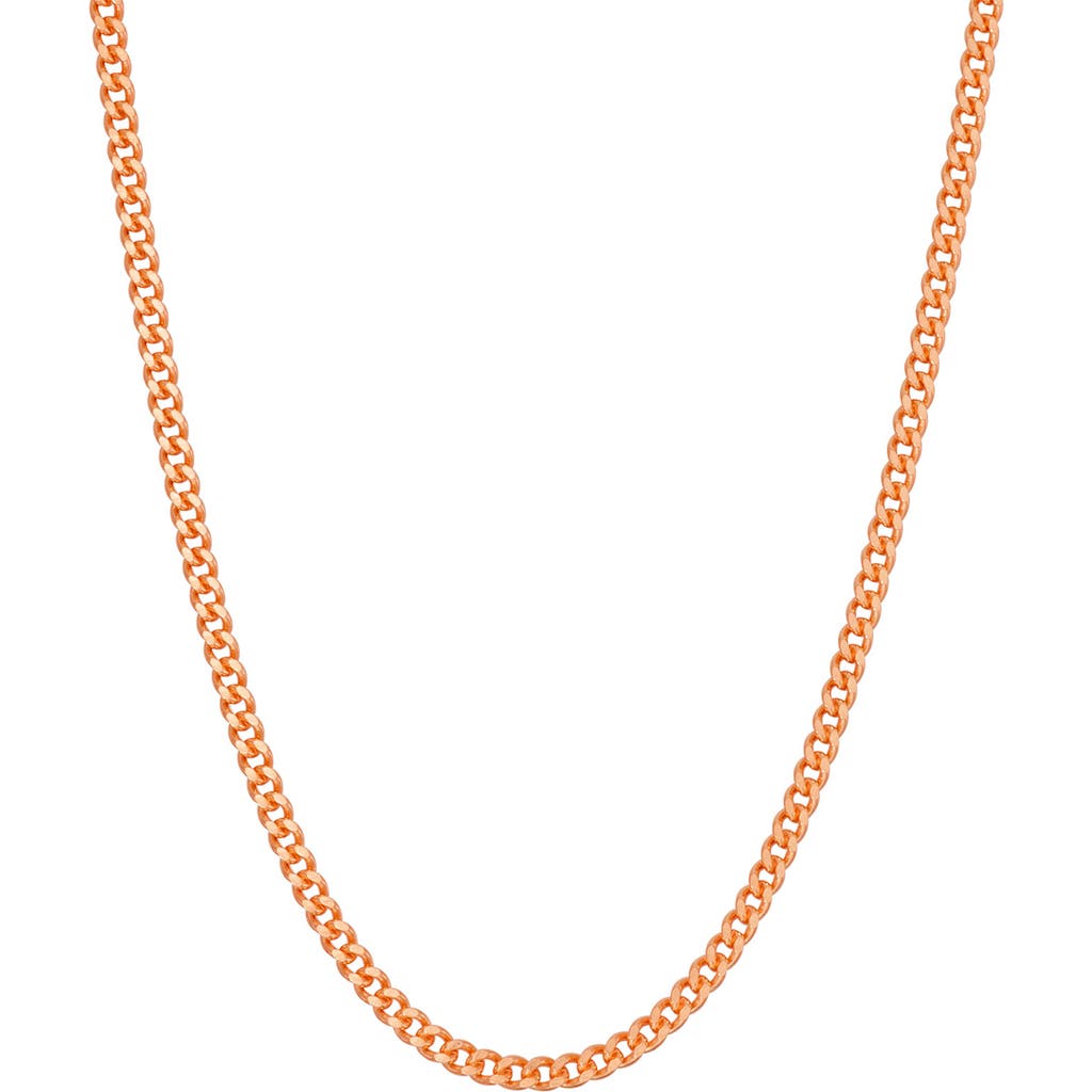 Fzn Curb Chain Necklace In Gold