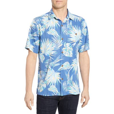 Tommy Bahama Monstera Geo Classic Fit Shirt, Blue