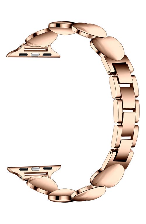 The Posh Tech Aphrodite 42mm Apple Watch® Bracelet Watchband In Rose Gold