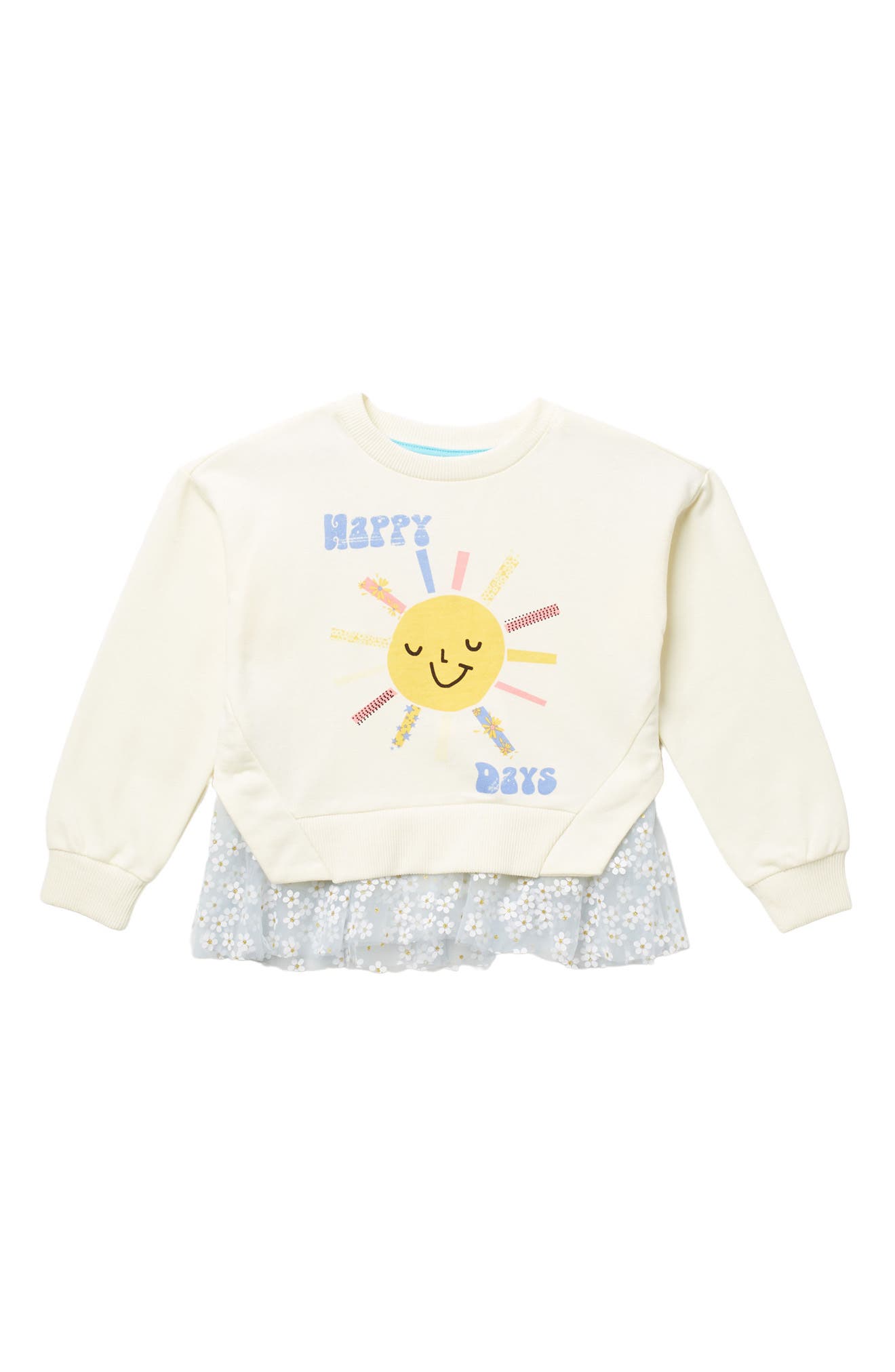 Sovereign Code Kids' Haisley Happy Days Sweatshirt In Happy Days/ Off Whit