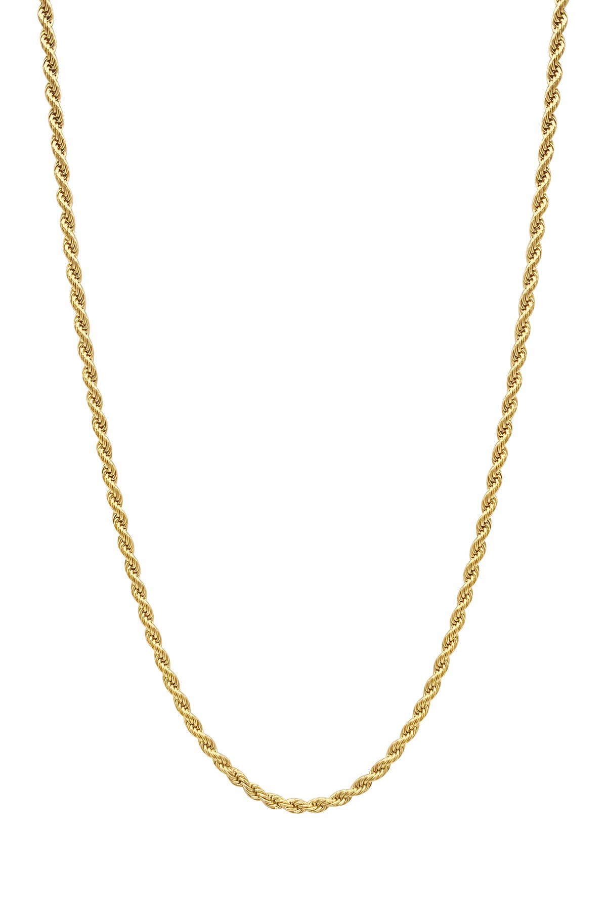 Adornia 2.5mm Rope Chain In Yellow