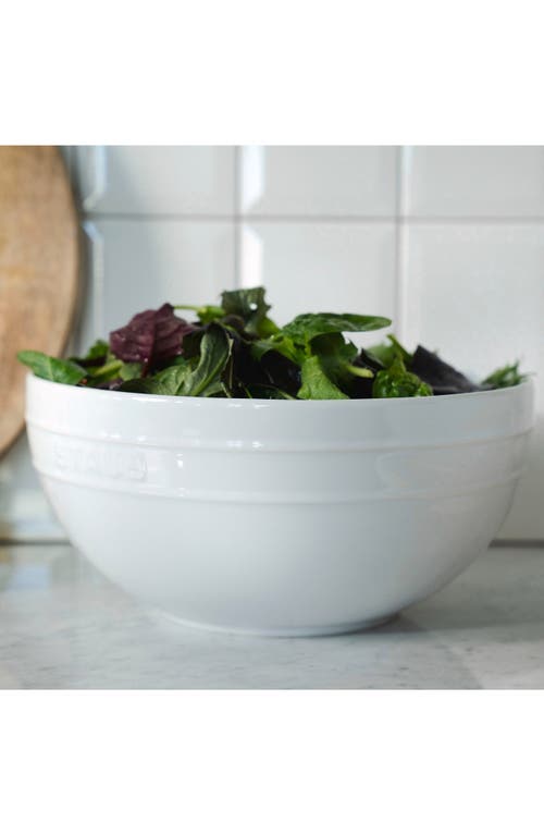 Staub Ceramics 2-piece Nesting Mixing Bowl Set In White