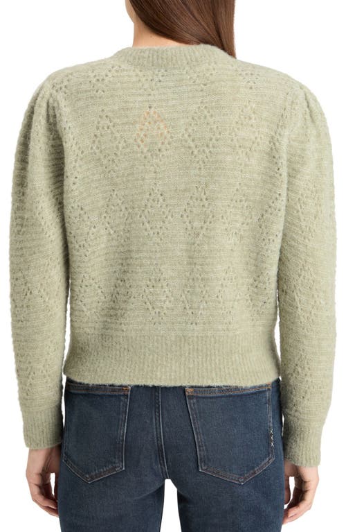 Scotch & Soda Bouclé Cardigan In Washed Sage Melange