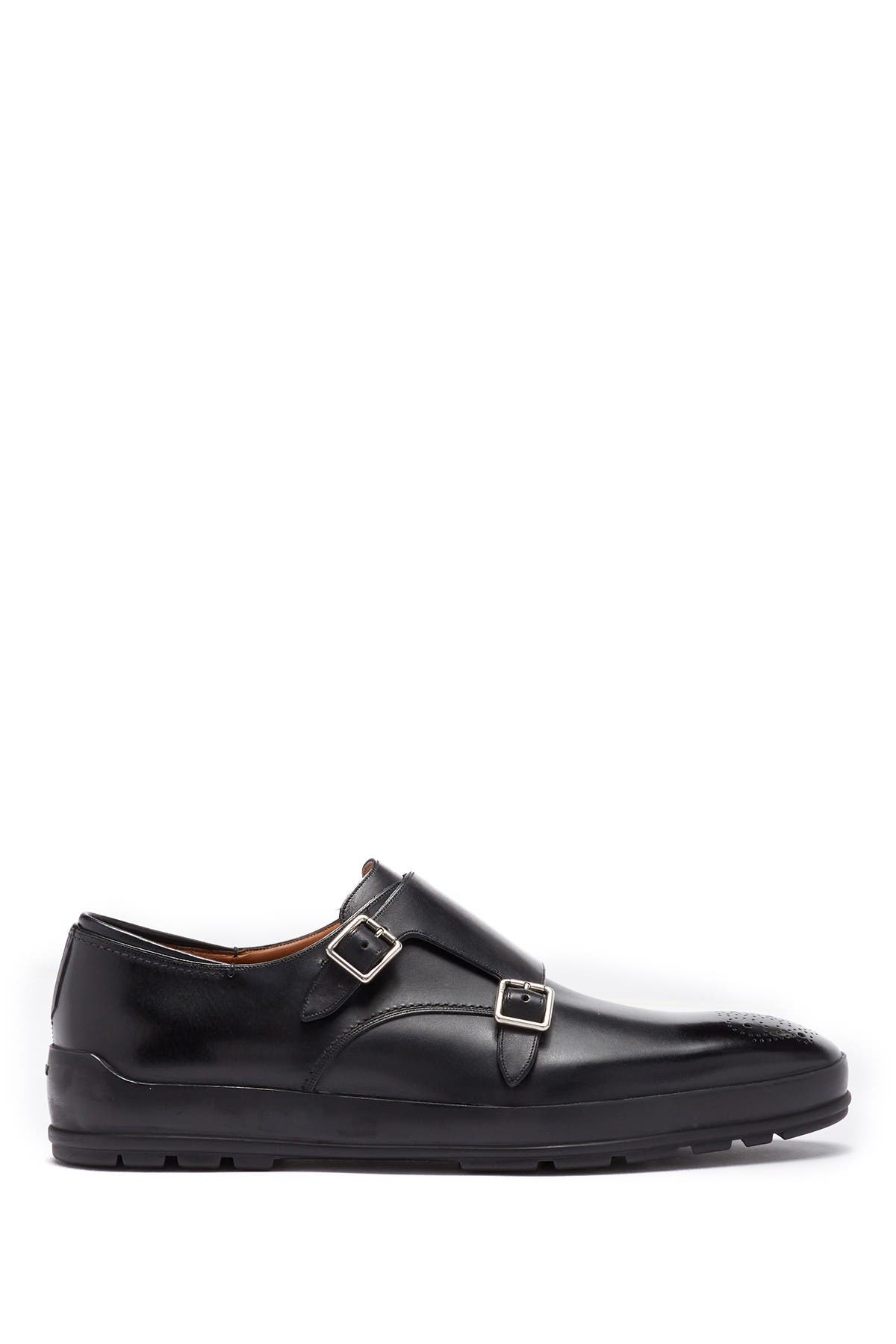 bally rempton double monk strap leather loafer