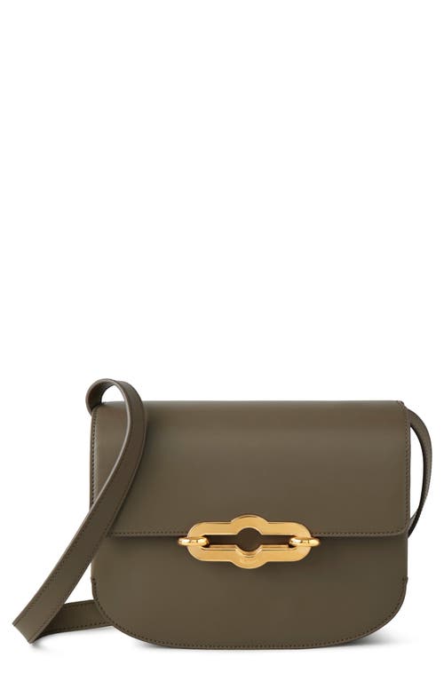 Mulberry Pimlico Super Lux Leather Shoulder Bag in Linen Green at Nordstrom