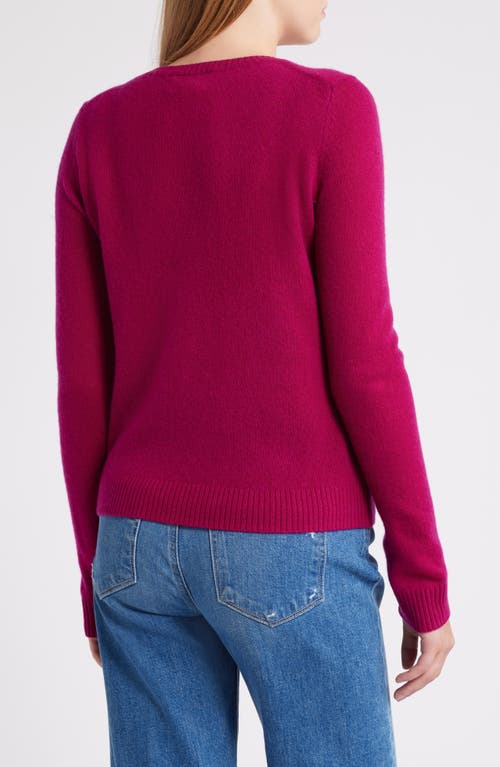 Caslonr Caslon(r) Cashmere V-neck Sweater In Pink Plumier