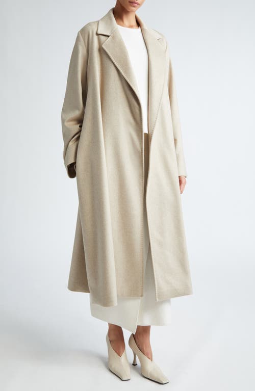 Shop Max Mara Fornovo Wool & Cashmere Belted Coat In Sand